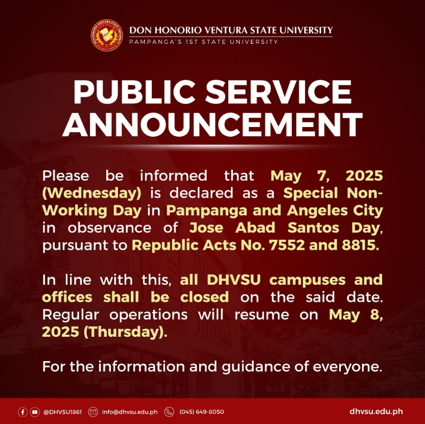 Public service announcement jose abad santos day